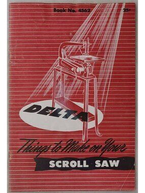 Vintage Delta Booklet 4562 Things to Make with Your Scroll Saw